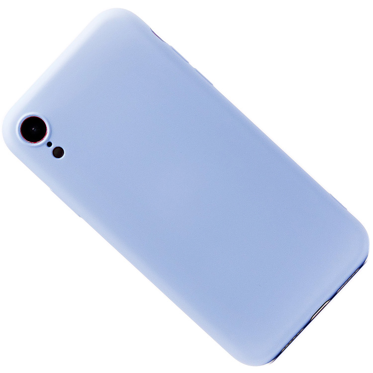 Чехол для Apple iPhone Xr силиконовый Soft Touch 2 <светло-синий>