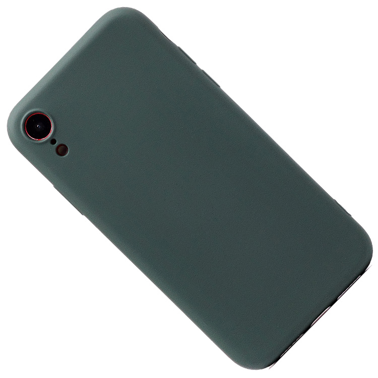 фото Чехол для apple iphone xr силиконовый soft touch 2 <темно-зеленый> promise mobile