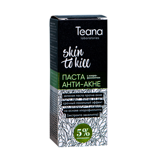

Паста АНТИ-АКНЕ с хлорофиллиптом Teana Skin to kill