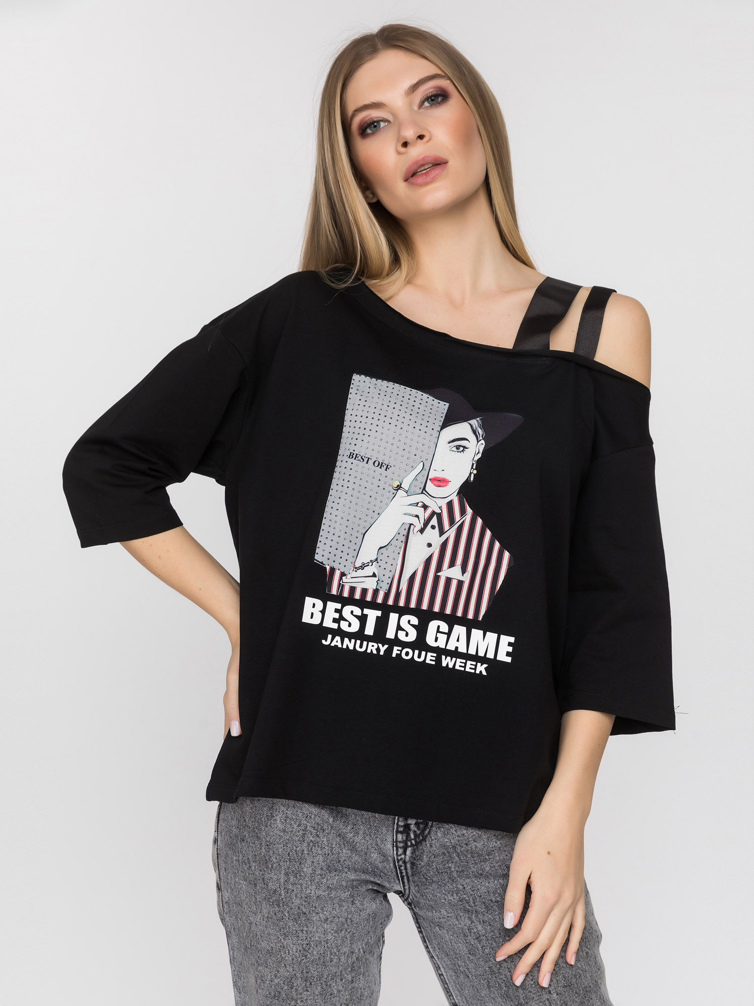 

Свитшот женский DAIROS GD69300809 черный S, GD69300809