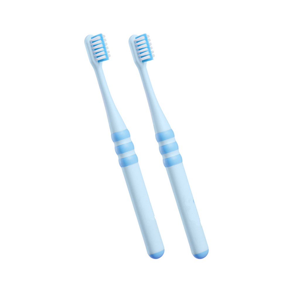 фото Зубная щетка детская xiaomi dr. bei toothbrush голубая, 2 шт.