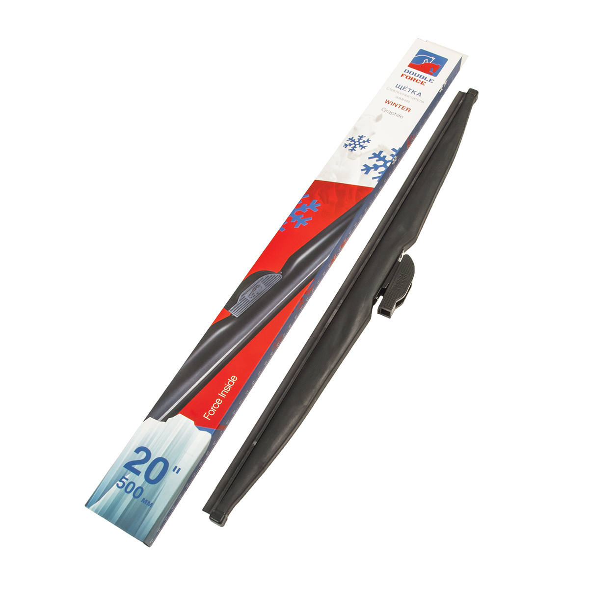 фото Щетка стеклоочистителя зимняя 500 мм (20) double force арт. dfw20