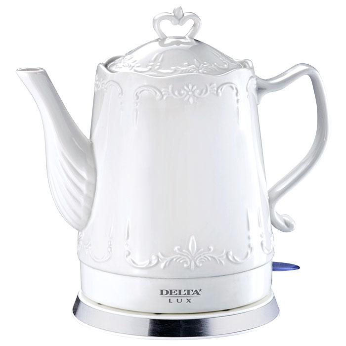Чайник электрический Delta Lux DL-1236 1.5 л белый чайник термос delta
