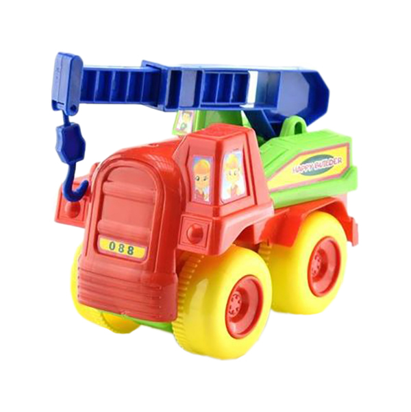 

игрушка машинка Miittivoy Kapital Met Plast KMP088 подъемный кран дружная команда 19 см, Разноцветный