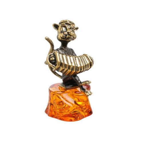 

Фигурка декоративная Art East, Кот с гармошкой, 4 см