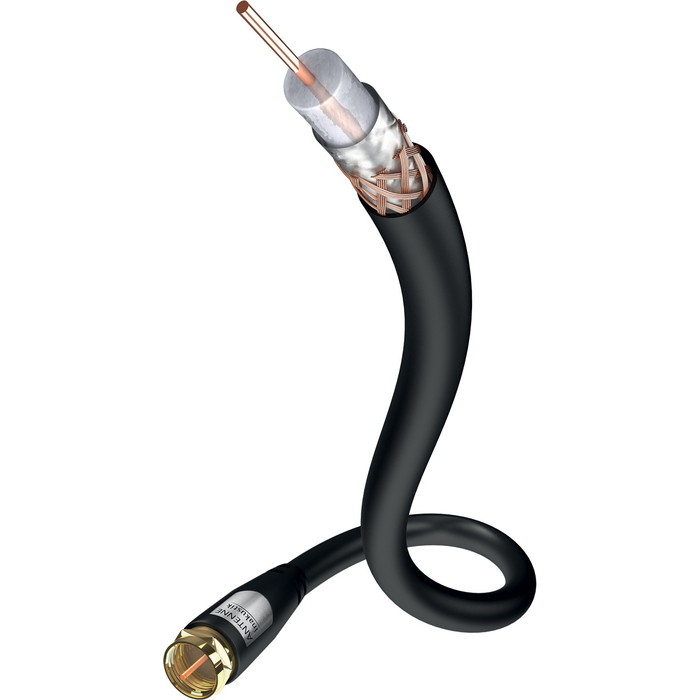 Кабель In-Akustik Star Antenna HDTV F-plug - F-plug 1,5м Black