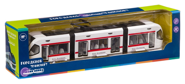 

Игрушечный трамвай Yibao Toys Городской транспорт ZYF-0028-1, Белый