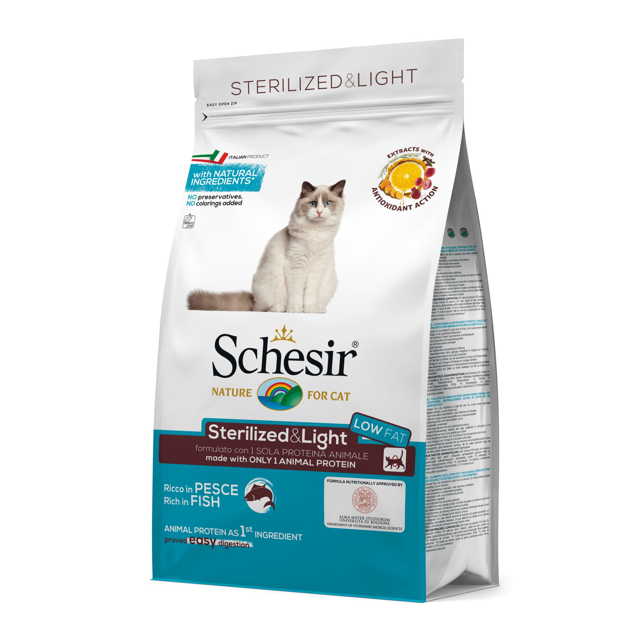 

Сухой корм для кошек Schesir Sterilized & Light , рыба, 10кг, Sterilized & Light