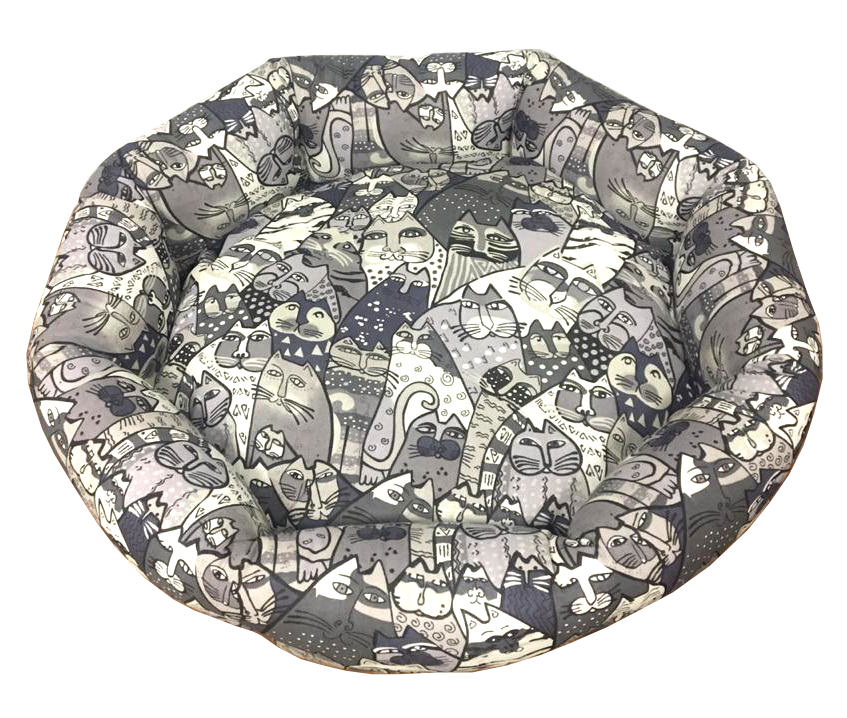 

Лежанка для кошки CLP КОШКИ бязь 45x45x12см серый