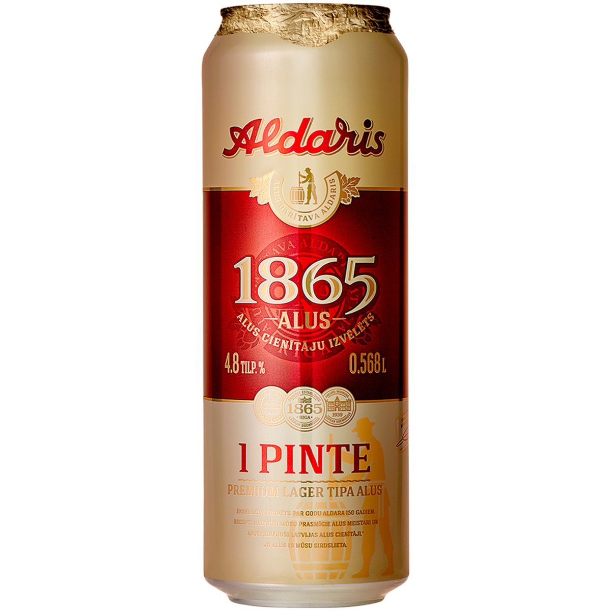 

Пиво Алдарис 1865 свет. бан. 0,568, Светлое