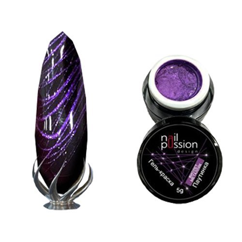 фото Гель-краска nail passion «паутинка», фиолетовый металлик, 5 г