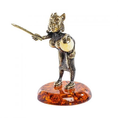 

Фигурка декоративная Art East, Кошка Учительница, 5 см, Золотистый