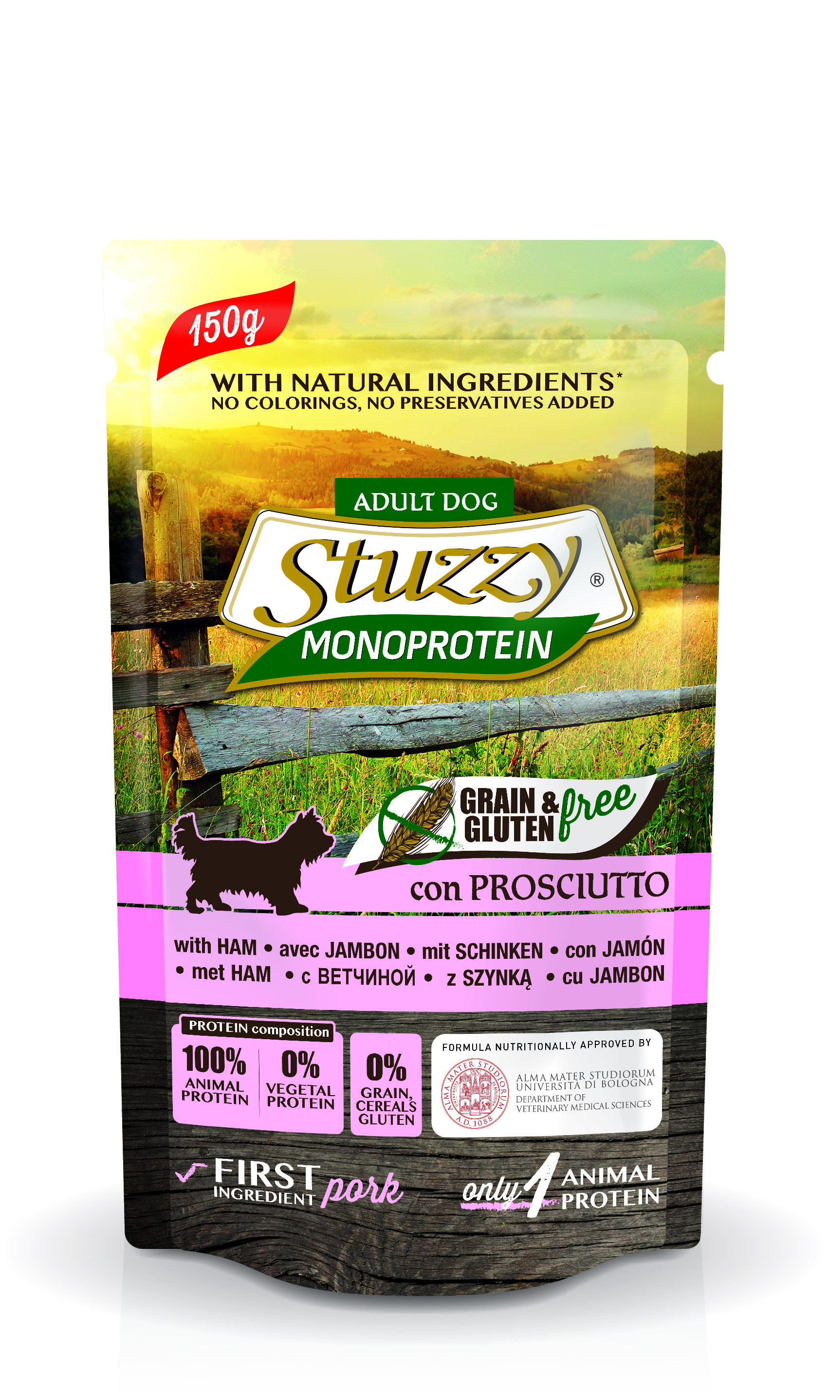 фото Влажный корм для собак stuzzy monoprotein, ветчина, 12шт по 150г