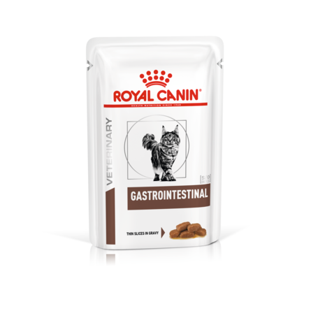 фото Влажный корм для кошек royal canin veterinary gastrointestinal, мясо, 12шт, 85г