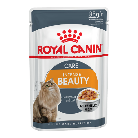 фото Влажный корм для кошек royal canin feline health nutrition intense beauty, мясо, 85г