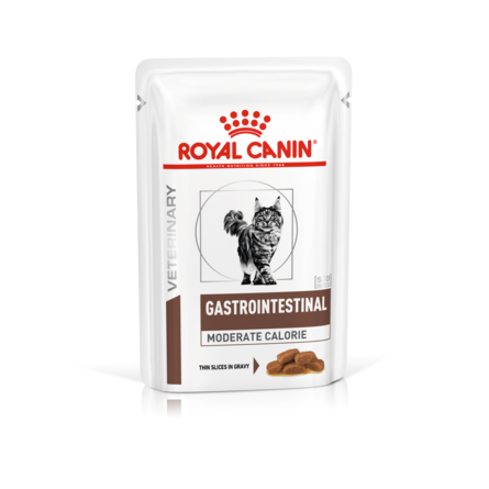 фото Влажный корм для кошек royal canin veterinary gastrointestinal moderate calorie, 12шт, 85г