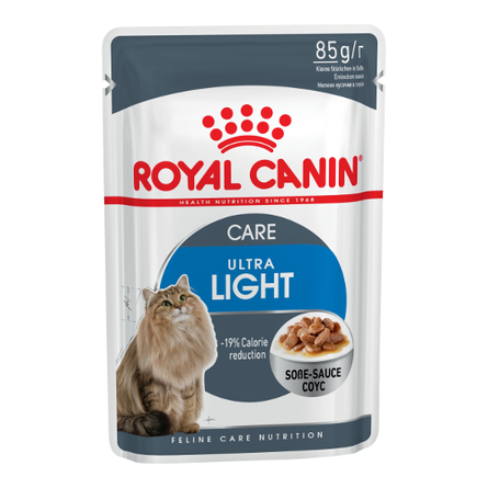 фото Влажный корм для кошек royal canin feline health nutritiom ultra light, мясо, 12шт, 85г