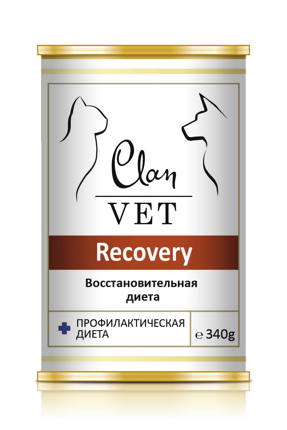 фото Влажный корм для собак clan vet recovery , курица, 12шт, 340г