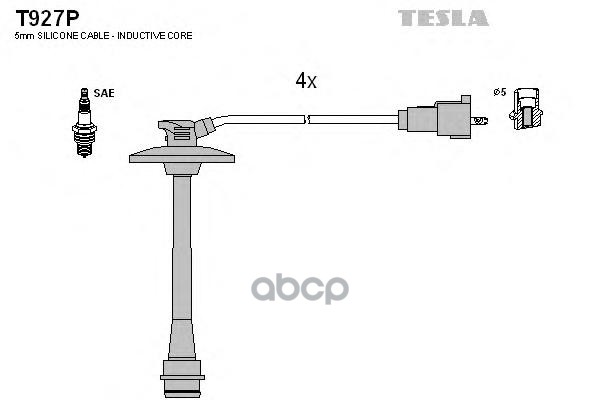 фото Провода зажигания (комплект) tesla t927p