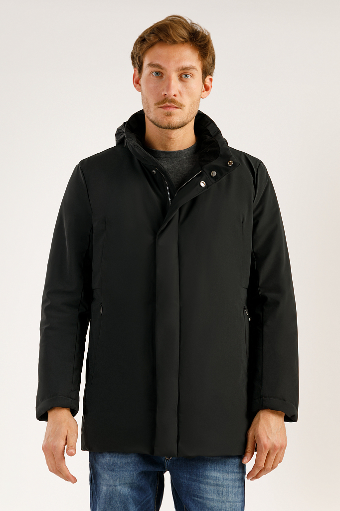 фото Зимняя куртка мужская finn flare a19-21034 черная l