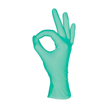 Перчатки Mediok нитриловые, зеленые, размер XS, 100 шт