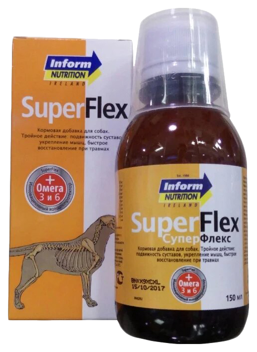 

Super Flex для собак для улучшения подвижности суставов 150 мл, SuperFlex