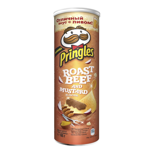 

Чипсы Pringles ростбиф в горчице 165 г