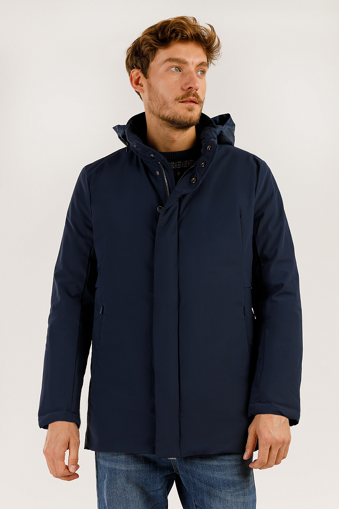 

Зимняя куртка мужская Finn Flare A19-21034 синяя XL