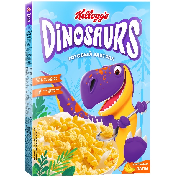 Готовый завтрак Динозавры банановые лапы 220 г