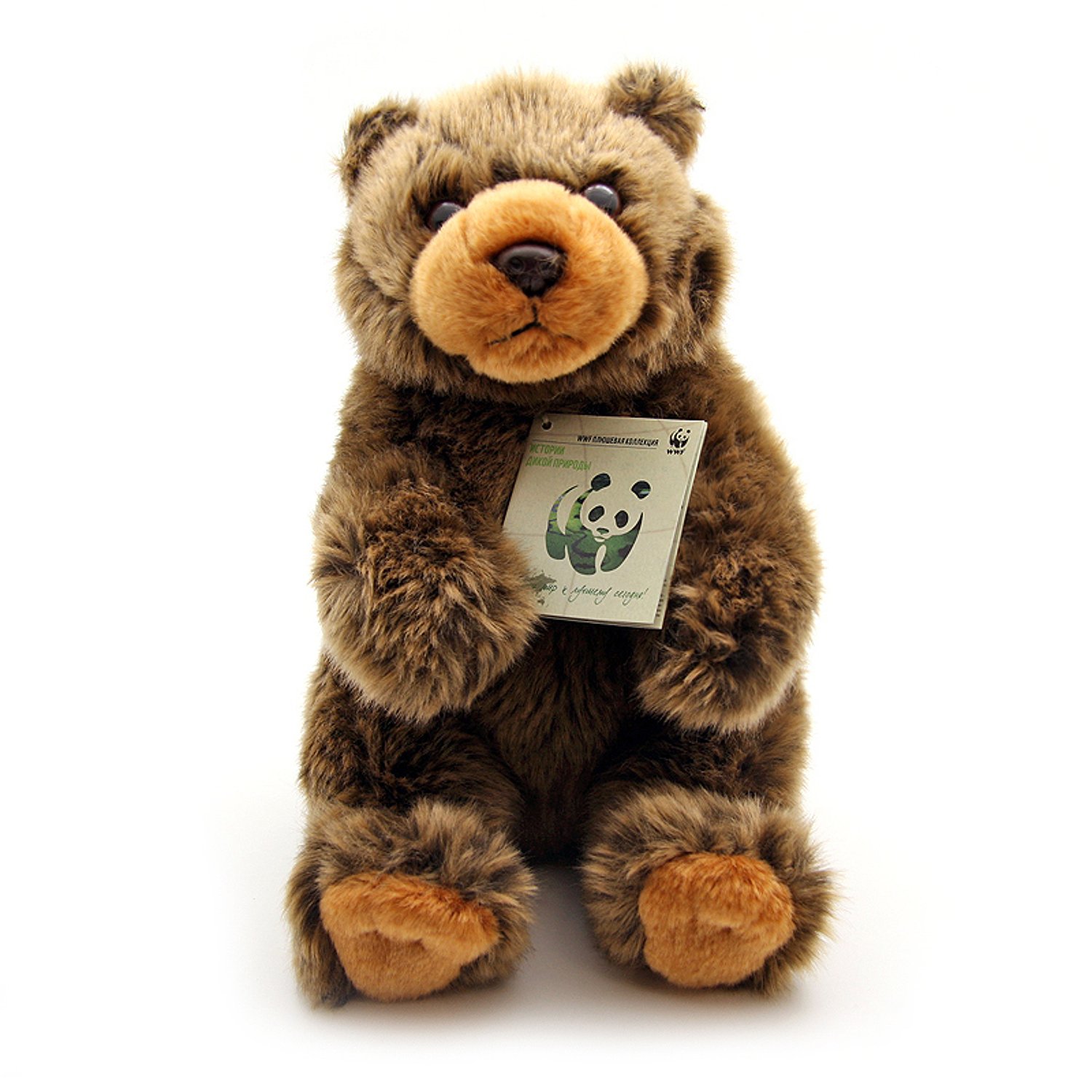 Мягкая игрушка Медведь бурый WWF 23 см мягкая игрушка kari kids медведь бурый 50см 402 38 273
