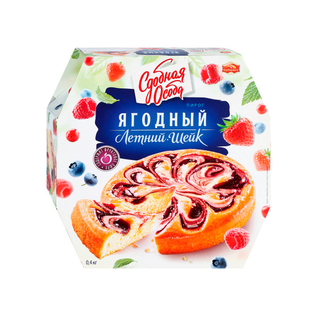 

Пирог Сдобная Особа Летний шейк лесная ягода 0.4 кг