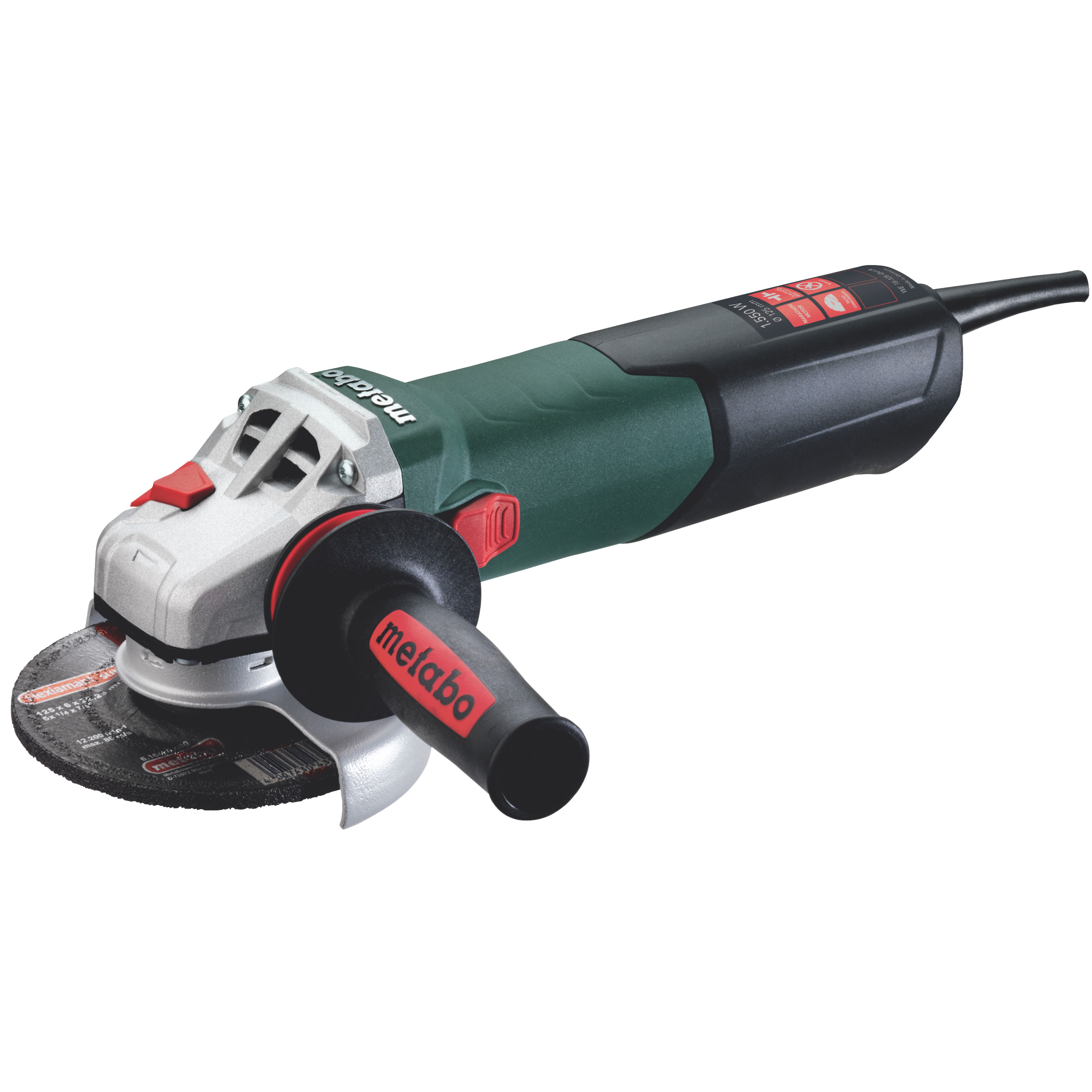 Сетевая угловая шлифовальная машина Metabo WE 15-125 Quick 600448000 ушм болгарка metabo