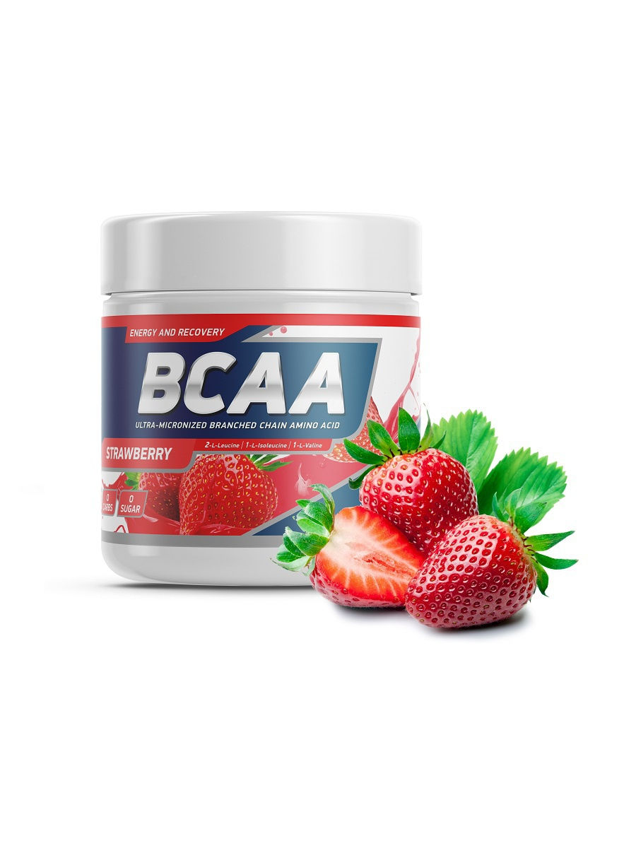 GeneticLab Nutrition Pro BCAA 250 г, клубника