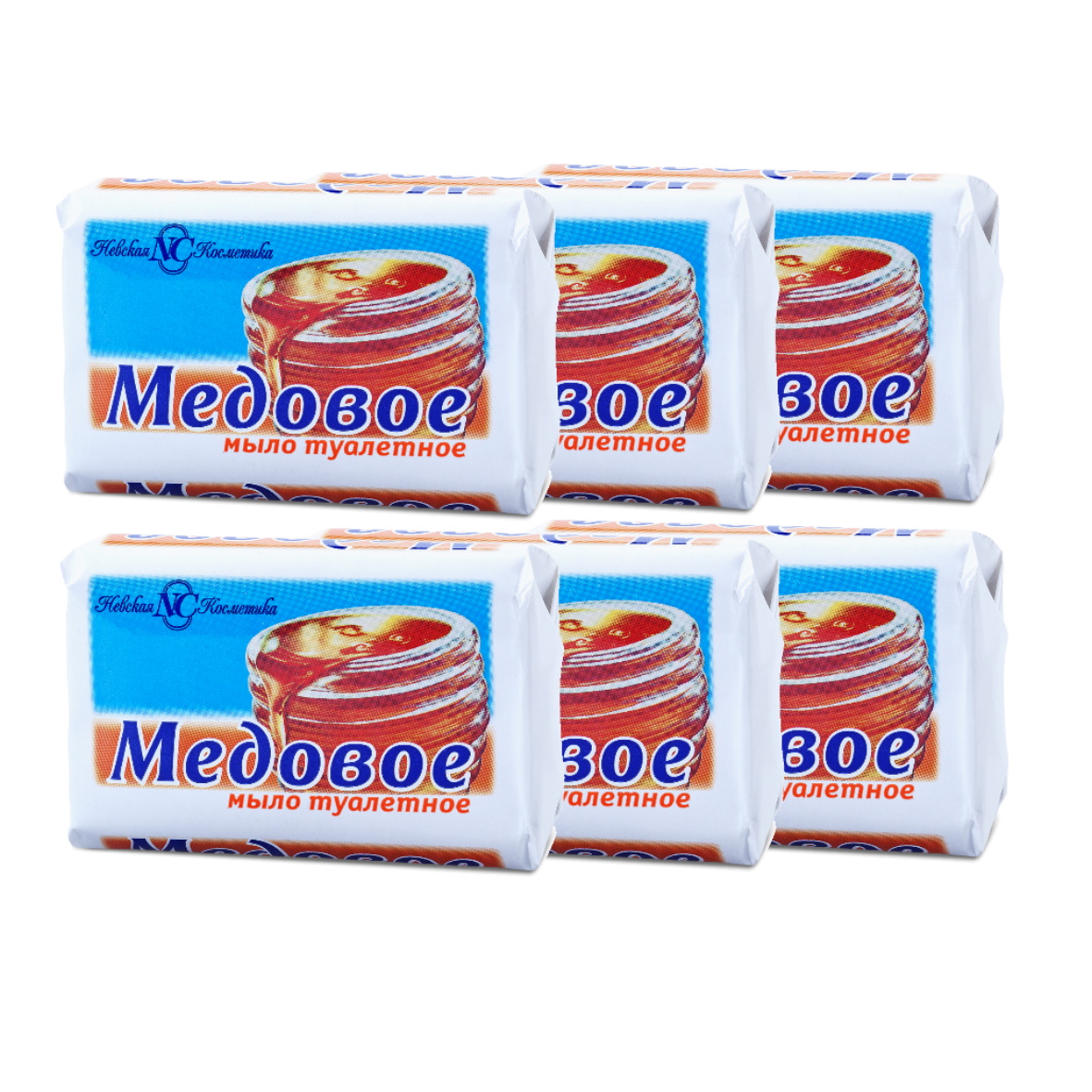 

Мыло Медовое 90г (Набор из 6 штук)