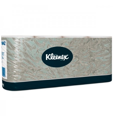 Туалетная бумага Kleenex, 2-сл, 12.х9.5 см, 42 м, 8 рул/уп