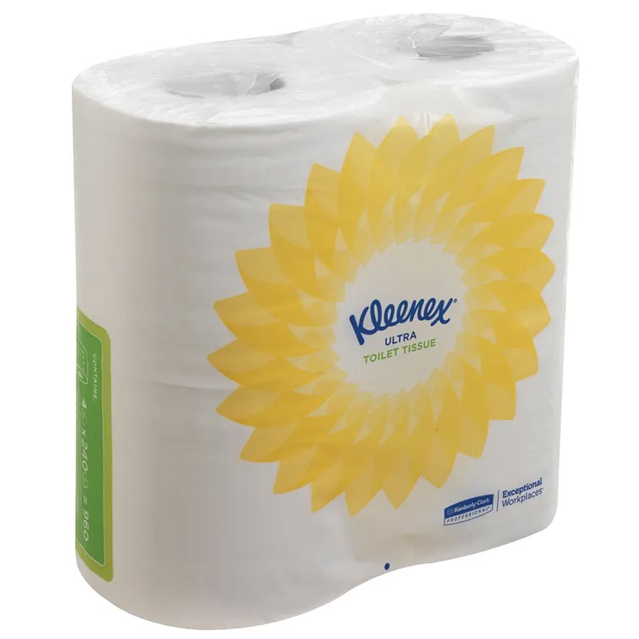 Туалетная бумага Kleenex Ultra, 2-сл, 12.4х10.4 см, 29.75 м, 4 рул/уп