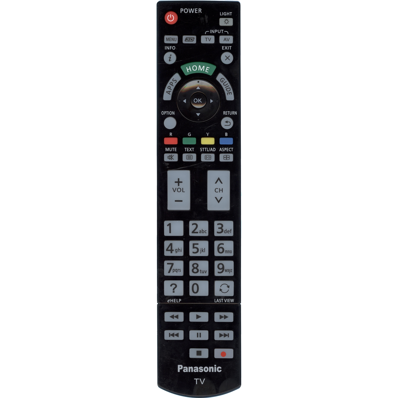 

Пульт ДУ Panasonic N2QAYB000936 Black, N2QAYB000936