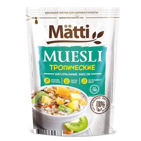 

Мюсли Matti тропические 250 г