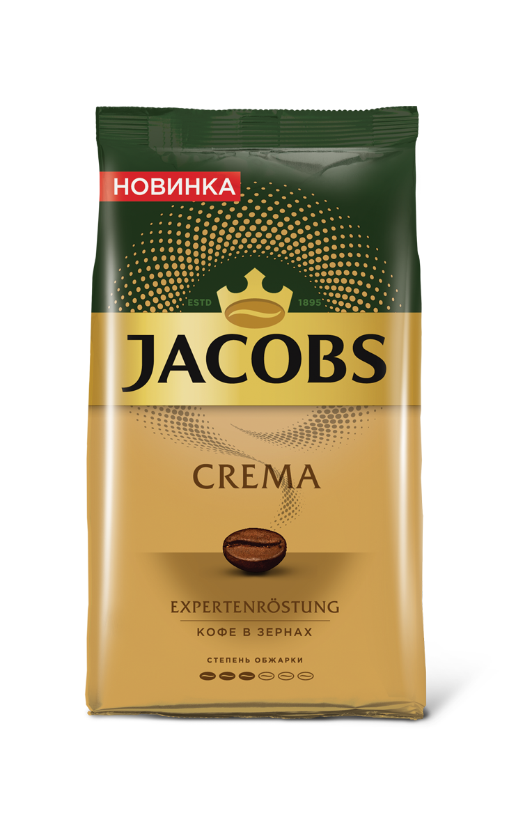 фото Кофе в зернах jacobs crema 1000 г