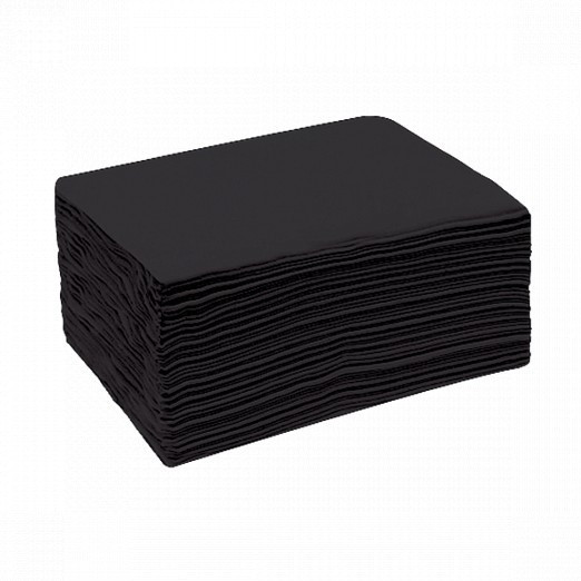 Полотенце Чистовье «Черный бархат», 35х70 см, 50 шт.