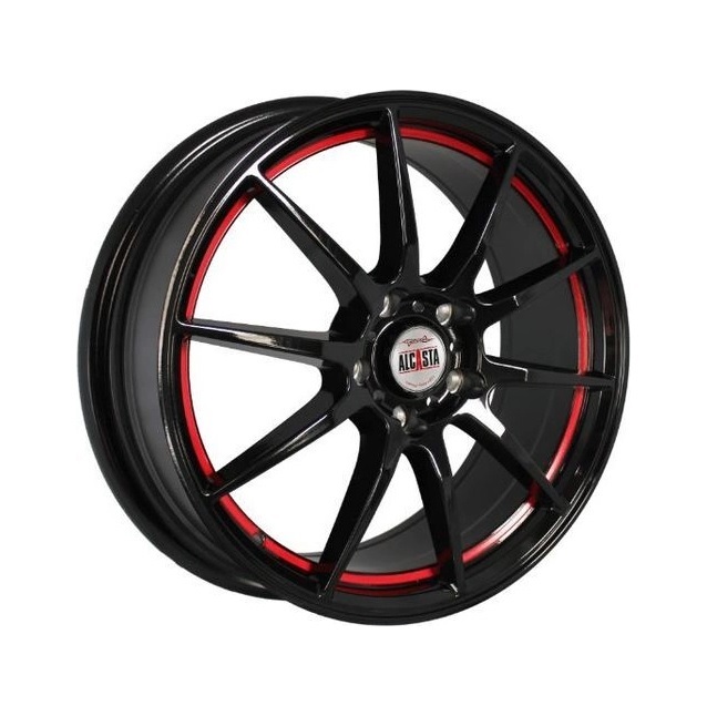

Колесный диск ALCASTA, M23 6x15/4x114.3ET40 66.1, Черный;красный