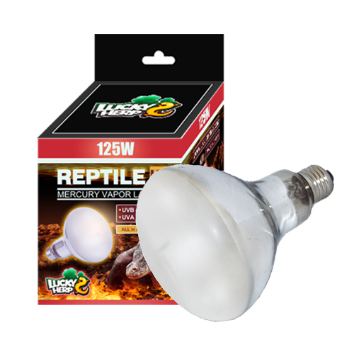 Ртутная лампа для террариума Lucky Herp Reptile UVB Mercury Vapor Frosted, 125 Вт