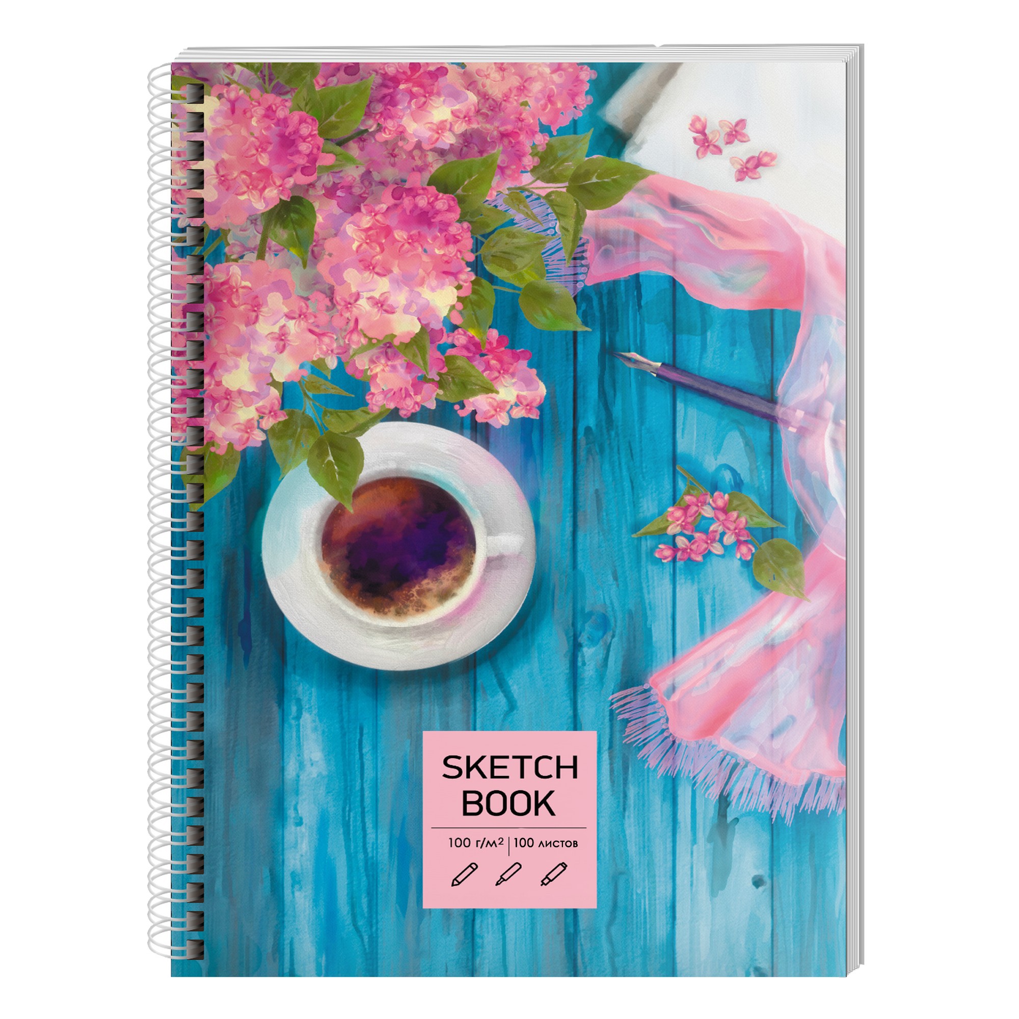 

Скетчбук Paper Art SKETСHBOOK. Весеннее утро (А5,100,100,евроспираль) ТС51004825