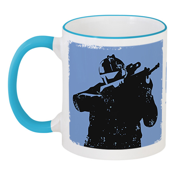 

Кружка Printio с цветной ручкой и ободком Warface challenge cup