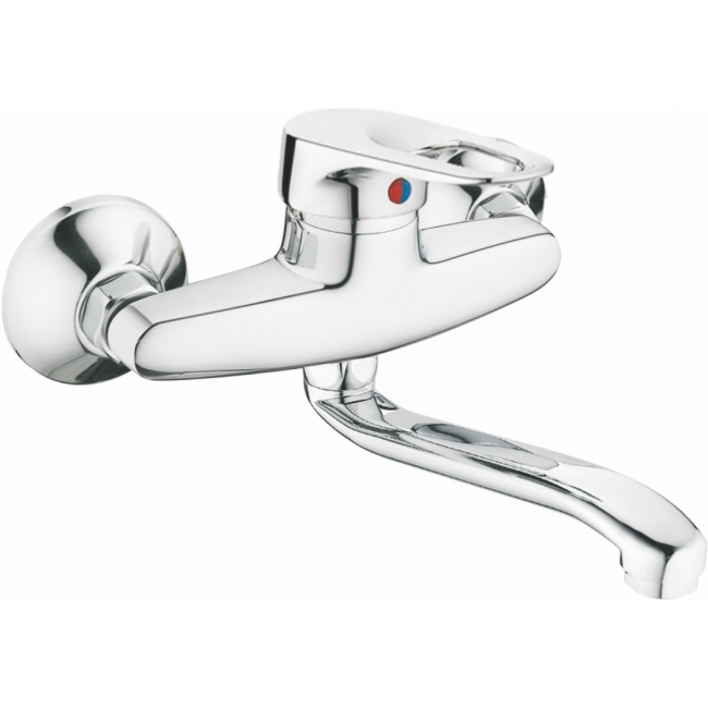 

Смеситель для кухонной мойки VIKO 6606 VIKO ф40 S-25см, Серебристый
