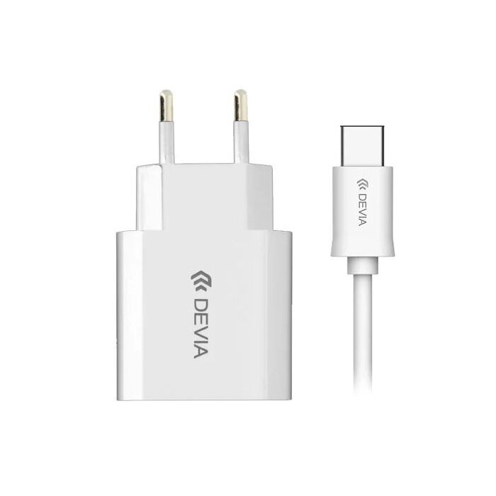 

Сетевое зарядное устройство Devia Type-C Smart Charger Suit 10W White