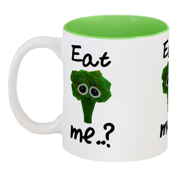 фото Кружка printio цветная внутри eat me..?