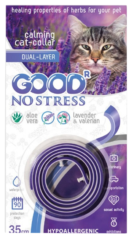 Ошейник Favorite NO STRESS Lavender & Valerian успокаивающий для кошек 35см