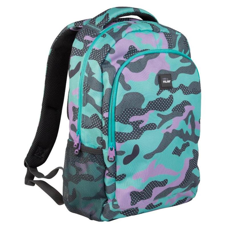 фото Рюкзак детский milan turquoise camouflage, 45х30х12 см, бирюзовый