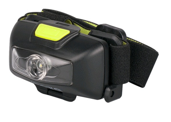 фото Фонарь налобный фаза h6-l3w, 2xr03, 1 led 3w, черный, пластик, 3 режима, ip44
